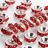 Brass Rhinestone Spacer Beads RB-A020-7mm-21S-1