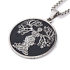 304 Stainless Steel Enamel Necklaces NJEW-Q338-04P-3