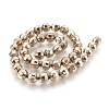 Electroplated Non-magnetic Synthetic Hematite Bead Strand G-E498-02-2