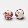 Handmade Printed Porcelain Beads X-CF188Y-2