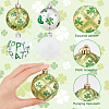 Saint Patrick's Day Theme Plastic & Polyester Ball Pendant Decorations AJEW-WH0299-34-3