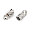 Tarnish Resistant 304 Stainless Steel Cord Ends STAS-Z084-07P-01-2