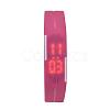 High Quality LED Light Rectangle Silicon Electronic Wristwatches WACH-N045-03J-2