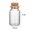 Clear Glass Jar Wishing Bottles Vials with Cork X-AJEW-H004-7-3