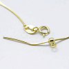 925 Sterling Silver Chain Necklaces STER-F039-15G-2