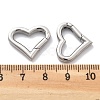 304 Stainless Steel Spring Ring Clasps STAS-R130-61P-3