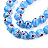 Handmade Millefiori Glass Beads Strands LK-T001-10G-3