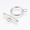 Tarnish Resistant 304 Stainless Steel Toggle Clasps STAS-F114-04P-A-1