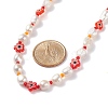 Natural Pearl Beaded Necklace NJEW-TA00018-04-5