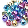 Color Plated Acrylic Beads X-PACR-R241-01-1