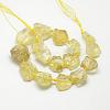 Natural Lemon Quartz Beads Strands G-R421-14-2