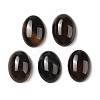 Natural Black Agate Cabochons G-B082-06-1