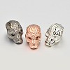 Alloy European Skull Beads MPDL-M017-01-FF-1