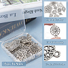  60Pcs 10 Styles Tibetan Style Alloy Connector Charms FIND-TA0002-97-14