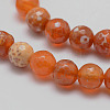 Natural Fire Crackle Agate Bead Strands X-G-K166-07F-8mm-10-3