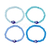 Cat Eye Beads Stretch Bracelets BJEW-JB10969-4