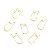 Brass Hoop Earring Findings KK-F824-009G-1