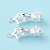 925 Sterling Silver Fold Over Clasps STER-D005-10S-2