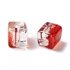 Two Tone Transparent Glass Beads GLAA-NH0001-03-3