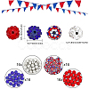 SUPERFINDINGS 80Pcs 5 Style Polymer Clay Rhinestone Beads RB-FH0001-07-2
