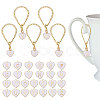 26Pcs 26 Styles Alloy Enamel Cup Charms HJEW-GL00003-1