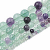 Natural Fluorite Beads Strands X-G-S333-4mm-006-2