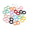 Spray Painted Alloy Spring Gate Rings FIND-C024-01A-1