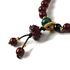 6mm Round Cinnabar Mala Stretch Bracelets BJEW-B080-28B-04-2