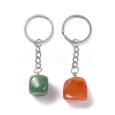 Nuggets Natural Gemstone Keychain KEYC-K017-001-1