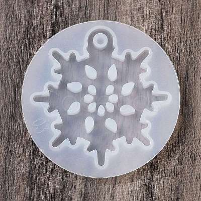 Christmas Snowflake DIY Silicone Pendant Molds DIY-A054-01B-1