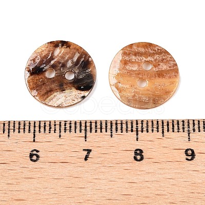 2-Hole Mother of Pearl Buttons SHEL-T012-43E-1