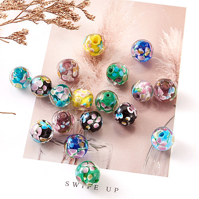 Handmade Lampwork Beads Strands LAMP-CD0001-07-1