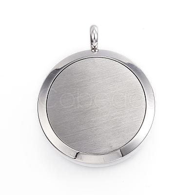 316 Surgical Stainless Steel Diffuser Locket Pendants STAS-H342-44P-1