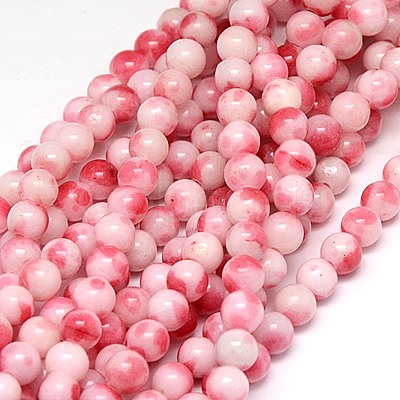 Natural Persian Jade Beads Strands G-G597-6mm-XTH-01-1