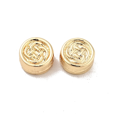 Rack Plating Alloy Beads PALLOY-D004-06LG-1