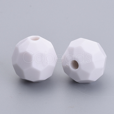 Opaque Acrylic Beads SACR-S300-05F-01-1