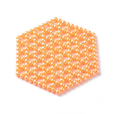 Plastic Beads Cup Mat AJEW-CM00002-1