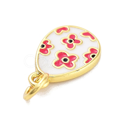 Rack Plating Brass Enamel Charms KK-M293-37G-03-1