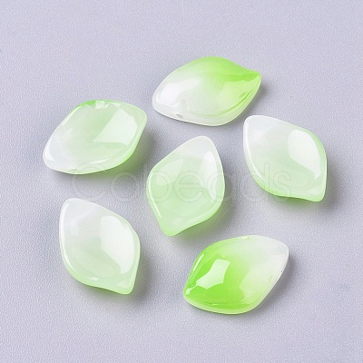 Imitation Jade Glass Pendants GLAA-L027-D-1