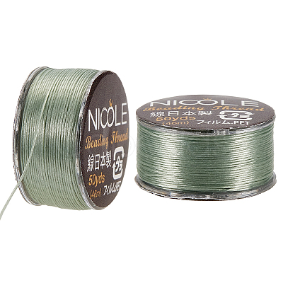 Nylon Beading Thread NWIR-WH0005-10U-1