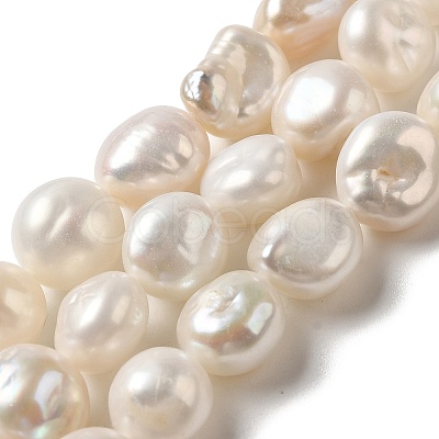 Natural Baroque Pearl Keshi Pearl Beads Strands PEAR-K004-33-1