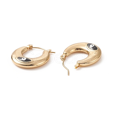 316 Stainless Steel Hoop Earrings EJEW-I282-01B-01G-1