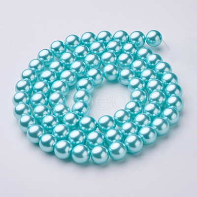 Glass Pearl Beads Strands HY-12D-B12-1