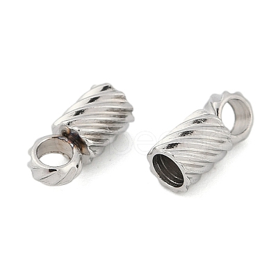 Tarnish Resistant 304 Stainless Steel Cord Ends STAS-Z084-07P-01-1