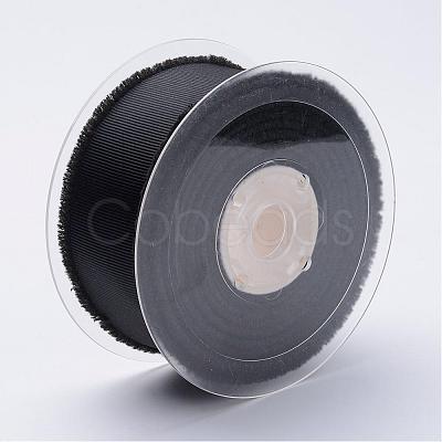 Polyester Frayed Grosgrain Ribbons ORIB-N0002-16mm-08-1