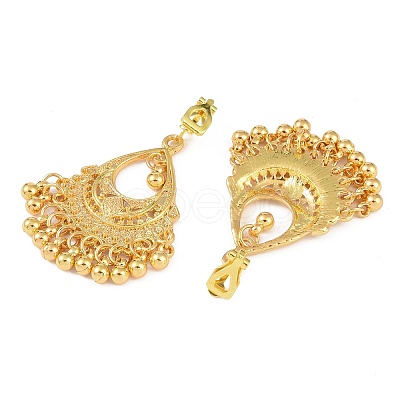 Bohemia Zinc Alloy Clip-on Earrings EJEW-C089-01A-G-1