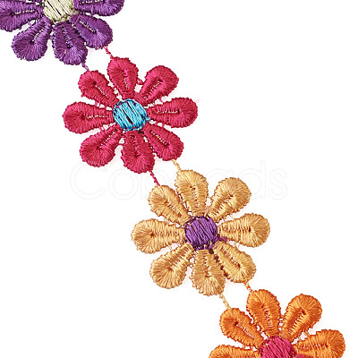 Colorful Polyester Lace Trim OCOR-TAC0001-17-1