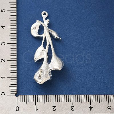 Rack Plating Alloy Flower Connector Charms FIND-C063-04S-1