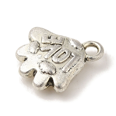 Tibetan Style Alloy Charms TIBEP-L021-18AS-1