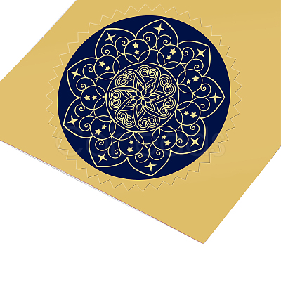 Self Adhesive Gold Foil Embossed Stickers DIY-WH0219-009-1